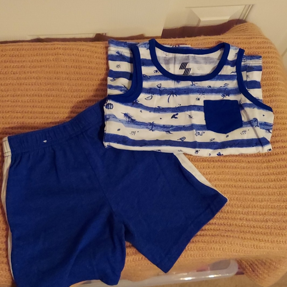 Toddler boy short/tank outfit